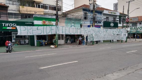 protesto torcida do Verdão