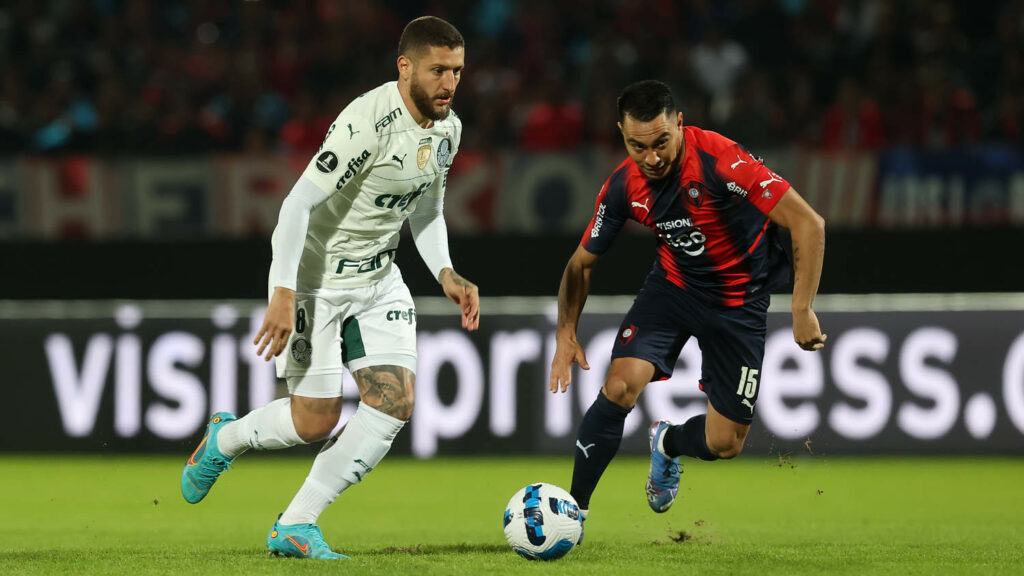 Palmeiras e Cerro Porteño duelam pela Libertadores 2022.