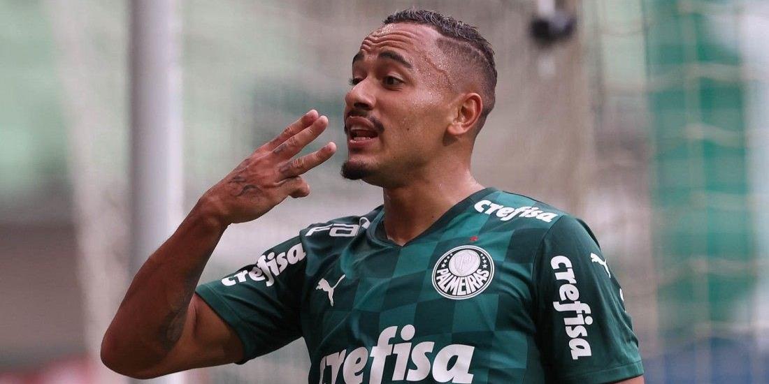 Foi emprestado pelo Palmeiras e imitou marca registrada de Haaland