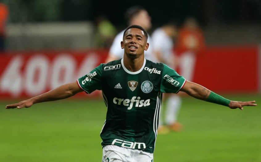 Gabriel Jesus irá representar o Palmeiras na Copa.