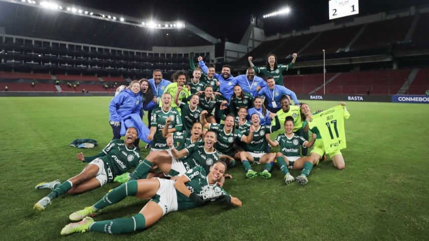 Palmeiras: conquista do time feminino foi celebrada.