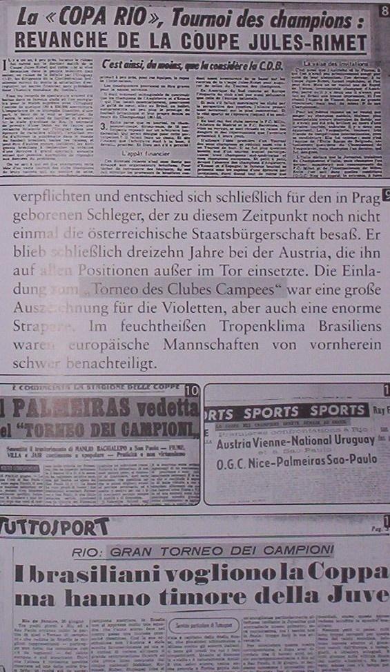 O Palmeiras é campeão mundial, sim! E o título da Taça Rio-1951