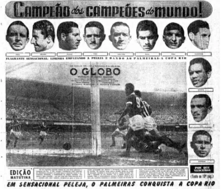 Palmeiras Campeão Mundial 1951 - Jornal Nacional 