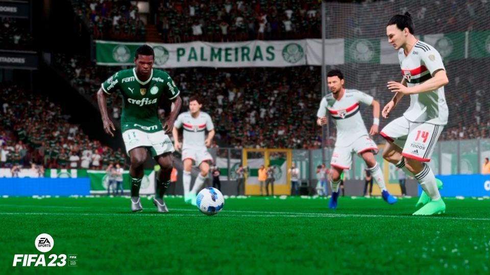 Escalação do Palmeiras no EA Sports FC 24 está bizarra