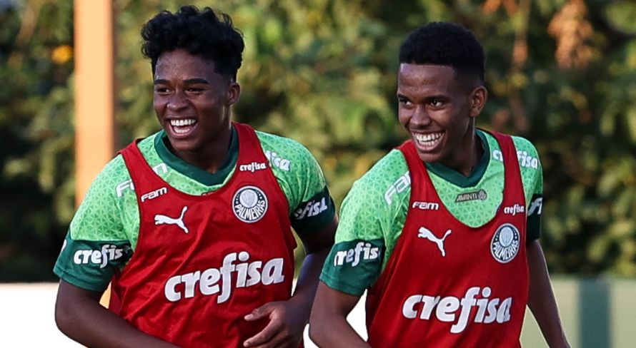 Endrick e Estevao Palmeiras