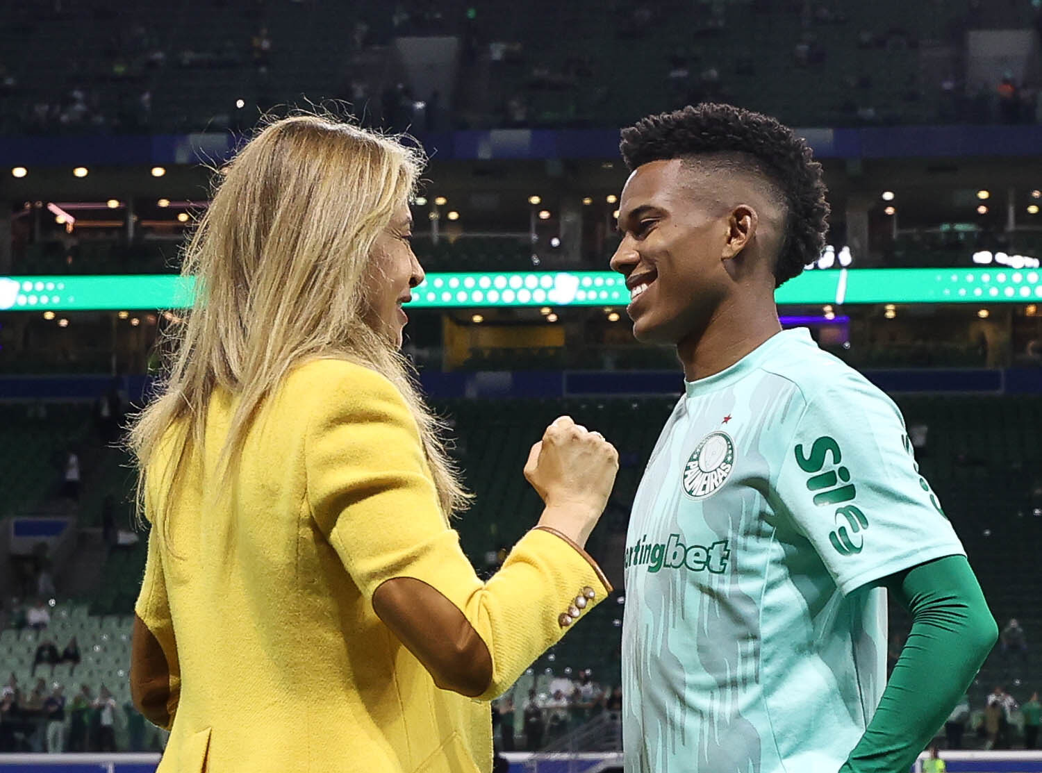 Leila Pereira e Estêvão
