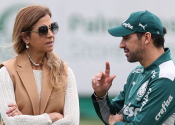 Leila Pereira e Abel Ferreira