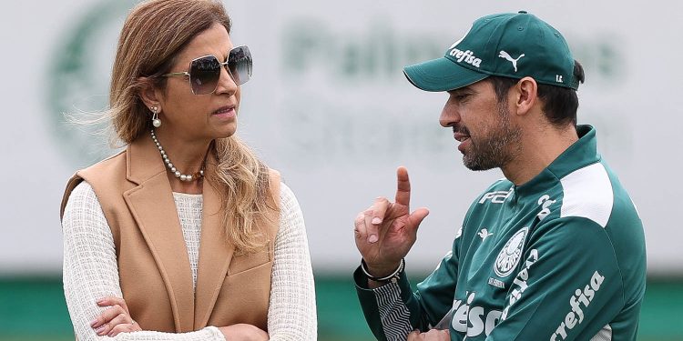 Leila Pereira e Abel Ferreira
