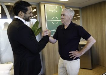 Samir Xaud e Carlo Ancelotti