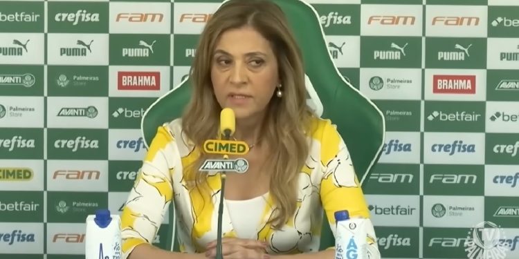 Leila Pereira cancela viagem e Palmeiras perde dois reforços de última hora 1 Créditos: Reprodução / TV Palmeiras